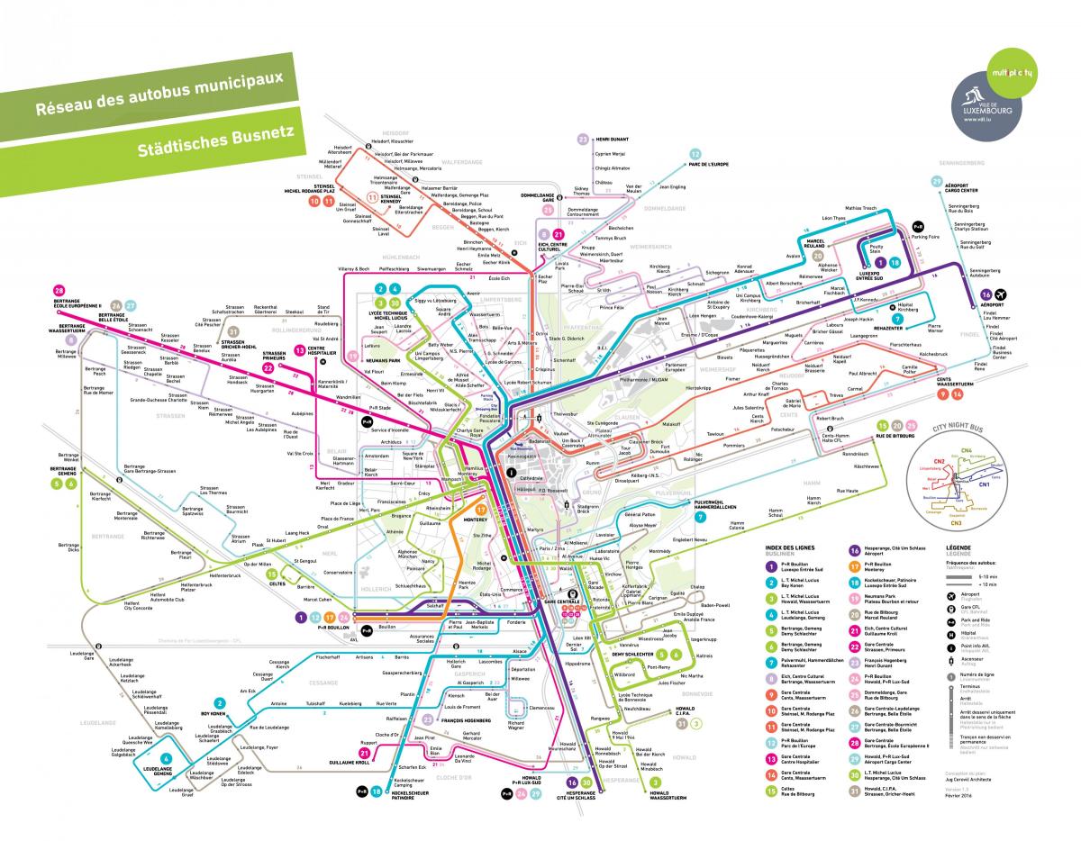 map of Luxembourg public transport