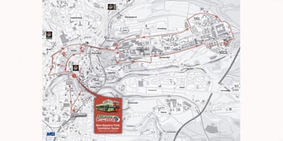 Map of hop on hop off Luxembourg