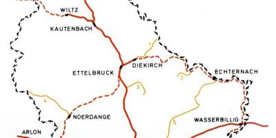 Luxembourg rail map